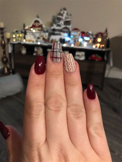 burberry nails black|burberry nails for christmas.